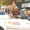 George Foreman enjoys the parade