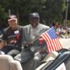 Emile Griffith waves the red, white and blue