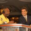 Marvelous Marvin Hagler interviewed by ESPN2's Brian Kenny during Hall of Fame Weekend fight night at Turning Stone Casino Resort