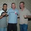 Michael Carbajal, Micky Ward and Danny (Little Red) Lopez pose for the camera