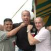 Tommy (The Duke) Morrison takes it on the chin from Michael Carbajal and Barry McGuigan