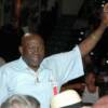 Emile Griffith acknowledges the applause from fans at the Friday Night Fights at Turning Stone Resort & Casino