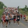 Hundreds of runners compete in the 5K Hall of Fame run through the streets of Canastota