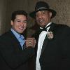 Popular actor Mario Lopez with Hall of Famer Ken Norton