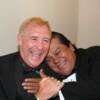 John H. Stracey and Roberto Duran share a laugh