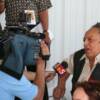 Inductee Jose Sulaiman interviewed during Induction Weekend