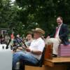 Canastota's Billy Backus enjoys the Parade of Champions. Backus joined his uncle, Carmen Basilio, as 2010 grand marshals