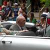 Carmen Basilio and his wife Jose enjoy the parade. Basilo and his nephew Billy Backus led the parade as grand marshals