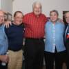 (left to right) Dundee, Arum, NBA Hall of Famer Dolph Schayes, Chuvalo and Bernstein gather for a photo
