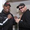 Heavyweight champions Leon Spinks and Tommy "The Duke" Morrison square off