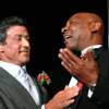 Hall of Famers Sylvester Stallone and Marvelous Marvin Hagler share a laugh at the Banquet of Champions.
(photo: Jeff Julian)
