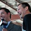 ESPN's Jaime Motta interviews Julio Cesar Chavez.
(photo: Jeff Julian)