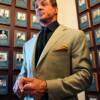 Sylvester Stallone poses by his plaque on the Hall of Fame Wall.
(photo: Jeff Julian)