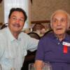 Canastota's Billy Backus poses with "The Raging Bull" Jake LaMotta.