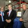 Freddie Roach, Al Bernstein and Michael Buffer by the world famous MSG boxing ring