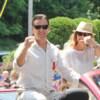 Donny LaLonde and his wife enjoy the Parade of Champions