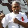 From Panama to Canastota, Hilario Zapata poses by the HOF logo during his first visit to the Hall