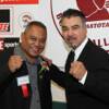 Champions Juan LaPorte and Carlos Palomino pose for a photo