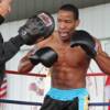 Canastota's light heavyweight Ryon McKenzie (13-0, 11 KOs) works out on the Hall of Fame Grounds