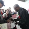 Mike "Hercules" Weaver signs autographs following his ringside lecture