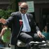 Marvelous Marvin Hagler waves to his fans during the Parade of Champions
