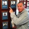 "Irish" Micky Ward points to Arturo Gatti's plaque on the Hall of Fame Wall