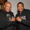 New inductees Richard Steele and Felix Trinidad pose for a photo.