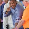 Felix Trinidad makes his fist impression for Museum display.