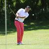 Oscar De La Hoya takes a swing during the Golf Tournament of Champions