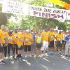 Boxers gather at the the 5K race event site