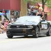 Gold medalist and heavyweight champion Leon Spinks enjoys the Parade of Champions