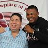 Puerto Rican boxing legends - Hall of Famers Wilfredo Gomez and Tito Trinidad