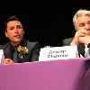 Oscar De La Hoya and George Chuvalo at the Banquet of Champions head table