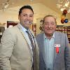 Hall of Famers Oscar De La Hoya and Bob Arum in the Hall of Fame Museum