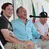 Ray Mancini and his sons having fun at a ringside lecture. 