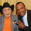 Hall of Famers Jake LaMotta and Sugar Ray Leonard meet up in Canastota.