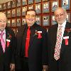 Hall of Famers Jerry Izenberg, Col. Bob Sheridan and Marc Ratner.