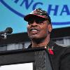 Leon Spinks acknowledges the crowd at the Banquet of Champions.