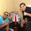 Fernando Vargas, Jerry Roth and Chiquita Gonzalez gather for a photo.