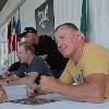 "Irish" Micky Ward and Dicky Eklund sign autographs for their fans.