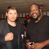 Andrew Golota and Riddick Bowe together in Canastota.