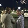 Michael Moorer and Teddy Atlas visit during the kick-off fireworks show