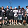 Ready for the 5K race through the streets of Canastota (left to right) - Benavidez, Ward, McCallany, Atlas, Ayala, Tarver, Canizales and Paz