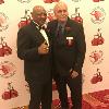 Marvelous Marvin Hagler poses with his former Top Rank publicist Lee Samuels at the Banquet of Champions at Turning Stone Resort Casino
