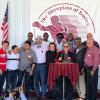 (left to right) - Arce, Gonzalez, Morales, Moorer, Diamante, Tarver, Elbaum, Seales, DeMarco, Barkley, Jackson, Christodoulou and Samuels ring the opening bell