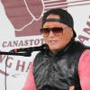Hall of Famer Vinny Paz answers fans questions at a Ringside Talk on the Hall of Fame Grounds.