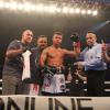 Central New York super lightweight Bryce Mills celebrates a 1st round KO at Turning Stone