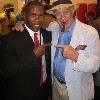 Gold medal winner Howard Davis Jr. and Hall of Famer Bert Sugar meet up in Miami