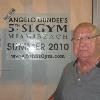 Angelo Dundee proudly stands by the gym entrance