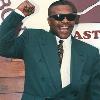 It's Hawk Time! - Pryor raises his fist by the Hall of Fame logo